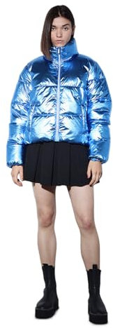 ONLY Onlpearl Dolly Puffer Veste OTW Jacket, Bleu, XL Femme