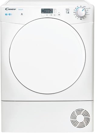 CANDY CSE C7LF-S Sèche-linge Hublot, SMART, 7 Kg, Condensation, Blanc, Classe B