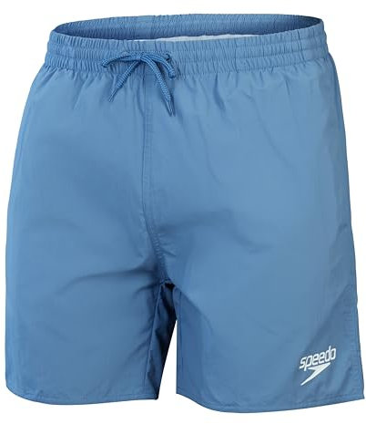 Speedo Maillot de Bain Watershort 16, Séchage Rapide, Coupe Confortable, Style Classique, Ceinture à Cordon Short de Bain pour Homme, Bleu Délavé, XS