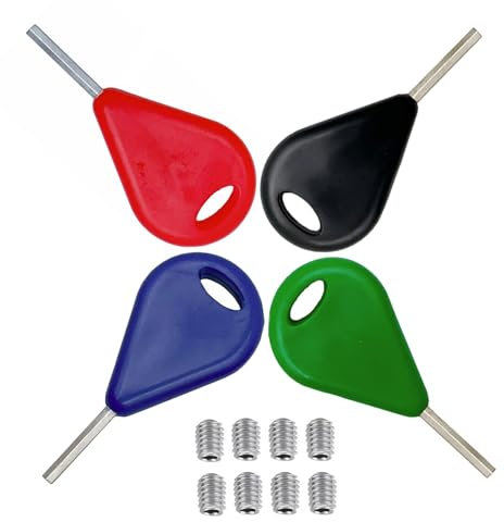 51buyoutgo 6 Stück Surf Fin Schlüssel & Schrauben für Longboard Surfen Kajak Paddleboard Surfboard Sup Surf Paddle Board Finne Ersatz Installieren Entfernen Werkzeug Zubehör