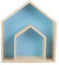 NYCEMAKEUP 2 x Nordic Regal Holz Hausform Dekoration Schwebende Wand Lagerregal für Kinderzimmer Sammlung Supplies Kinderzimmer Dekoration Regal