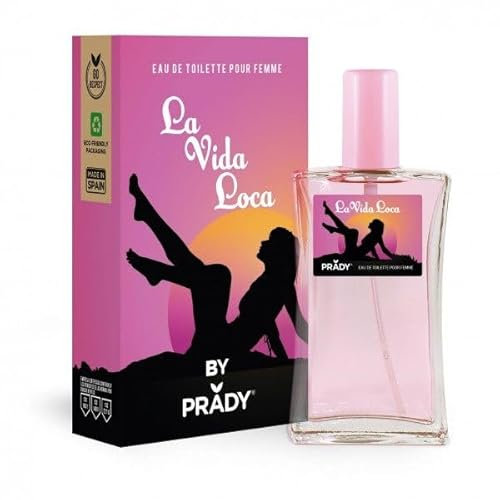 Prady - Eau de Toilette La Vida Loca Femme - 100 ML - Parfum audacieux et envoûtant pour une touche de vitalité et de liberté.
