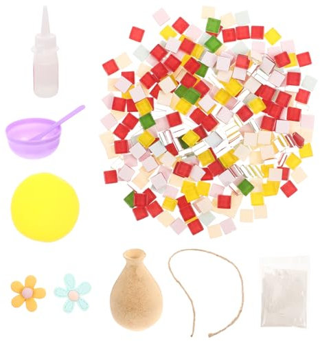 PRETYZOOM Dekorative Wohnaccessoires Wasservase Mosaikvase Dekorationen Einzigartige Raumdekorvase