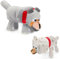 YUPDFGB 2 Stück Plüschtier Stofftier, Wolf Plüsch Toy, Grauer Wolf Kuscheltier Figuren Plush, Home Dekor Cartoon Stofftier Spielzeug Gefüllte für Fans Kinder und Spielbegeisterte (20-35 cm)