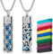 SUPERFINDINGS 2 Stile Halsketten Mit Ätherischen Ölen Parfüm Anhänger Halsketten Mit 20 Filzpads Diffusor Halskette Schmuck Mit Ätherischen Ölen Geschenk Öl Anhänger Aus Edelstahl
