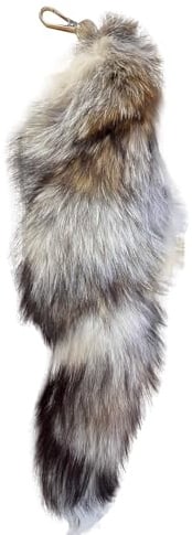 Generisch Therian Tail Schlüsselanhänger Furry Fuchsschwanz Anhänger Extra Groß Fox Tail Keychain Faux Fur Schlüsselring Tasche Zusätze Fuchs Kostüm Dekoration Etwa 35/40cm