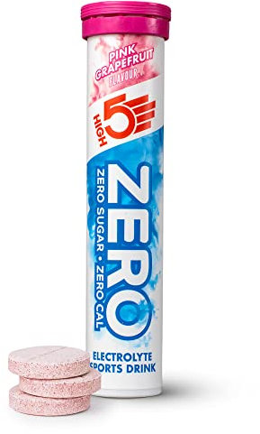 HIGH5 ZERO Electrolyte Tablet - Hydration Tablets Enhanced with Vitamin C - 0 Calories & Sugar Free - Boost Hydration, Performance & Wellness - Pink Grapefruit, 20 Tablets (20x, Pack of 1)