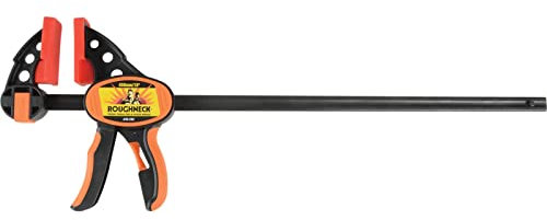 Roughneck ROU38268 One-Handed Bar Clamp & Spreader, Black