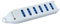 Techly 021659 Multipresa 6 Posti Italiana Bipasso Senza Cavo Bianco Bianco