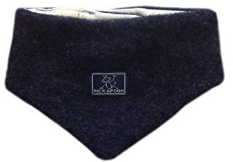 Pickapooh Halswärmer, 100 % Merinowolle, Baby, Jungen, Mädchen, Schal, Halstuch, Baumwoll-Fleece, Winter, dunkelblau, 3-9 Months