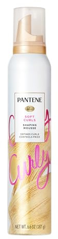 Pantene Pro-V Curl Mousse to Tame Frizz for Soft, Touchable Curls, 6.6 oz
