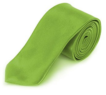 Oblique Unique schmale Krawatte, Farbe wählbar (Gras Grün)