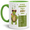 Tassendruck Geburtstags-Tasse Die Coolsten Chillkröten Werden im März Geboren Innen & Henkel Hellgrün - Mug/Cup/Becher/Lustig/Witzig/Geschenk-Idee