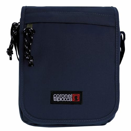 Coronel Tapiocca Herren Denim Herren Schultertaschen, Marineblau, 19x24x5 EU