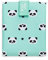 Roll'eat ® | Bolsa Merienda, Porta Bocadillos con Envoltorio Reutilizable, Porta Alimentos Ecológico sin BPA, Bolsa de Tela, Color Panda - Boc'n'Roll Animals