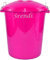 Srendi® 50L Hygienic Plastic Bin/Waterproof/Rodent Proof/Ideal for Outdoor/Animal Feed/Food/Storage/Flour Locking Lid (Pink)