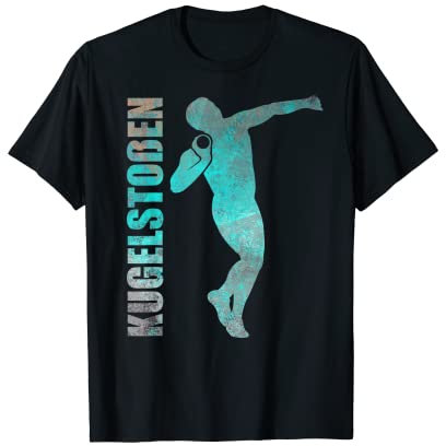 Kugelstoßen Leichtathlet Kugelstoßer Mit Kugelstoßkugel T-Shirt