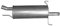 IZAWIT 21.220 Endschalldämpfer Endtopf Hinten 850mm 5,9kg