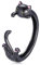 Qings Katze ringe für Damen 925 Sterling Silber Verstellbare Tiere Ringe Schwarz Gun Plated Katze Offener Ring Schmuck Geschenke für Frauen Mädchen Katzenliebhabe
