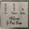 One of a kind design UK Personalised Grey Doormat 40x60cm – Custom Stick Figure Family Mat with Names Anti-Slip Rubber Backed, Washable Nylon Indoor Door Mat for Hallway, Entrance, Kitchen, Bathroom