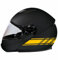 DualColorStampe Adesivi per casco moto motorino Helmet universale Stripes Strisce Design sportivo stickers COD.C0057(Giallo)