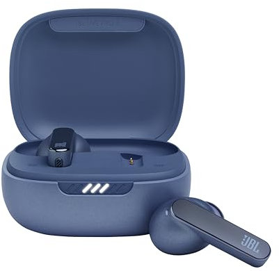 JBL Live Pro 2 TWS – Wasserdichte, True-Wireless In-Ear-Kopfhörer mit Noise-Cancelling in Blau – Mit bis zu 40 h Musikwiedergabe