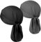 HASAGEI Sports Bandana Cap Herren Damen Biker Bandanas Kopftuch Hat (Schwarzgrau)
