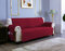 sevi's Sofa überzug 4 Sitzer - Sofabezug Wasserdicht Kratzfest - Couch Überzug Reversibel Fleckenresistent - Sofa Cover für Katzen und Hunden - Rotwein