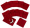 NBEADS 12 Stück Samt Schmuckbeutel mit Druckknopf, Date Red Samt Schmuck Taschen Aufbewahrungsbeutel Luxus Geschenkbeutel Für Süßigkeiten Geschenk Schmuck Halsketten Armband Verpackung, 7x7 cm