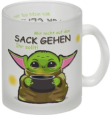 Science-Fiction Glas Tasse mit Spruch nicht auf den Sack gehen ihr sollt Perfekt für das Büro Sterne Tasse Galaxy Kaffeetasse Arbeit Chef