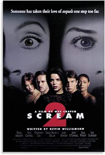 GKEVER Foto Auf Leinwand Scream 2 Movie Bibi und Tina der Poster Soggiorno Camera da letto Pittura Opera d'arte 30x50cm Senza Cornice