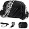 JUYANO Crossbody Bag Damen Leder, Kleine Umhängetasche mit Breitem Gurt, Stylisch Handtasche Umhängetasche Damen mit Kartenschlitz Abnehmbar Schultergurt