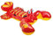 harayaa Aufblasbarer Pool, Schwimmfloß, Strand, Schwimmring für Wassersport, Hummer 213x137cm