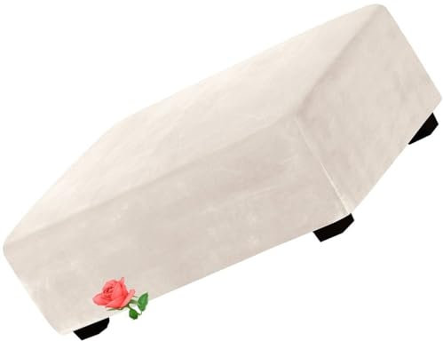 MeRcri Hockerbezug rechteckig Samt Jacquard Husse Überzug Bezug für Ottomane Fußbank Stretch bezug hocker Bezug für Ottomane (Color : #d, Size : 145x70-95cm)