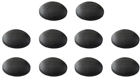Pinafresa 10 Stück Trampolinstangenabdeckung Trampolinstangenhut Schwarze Trampolinstangenabdeckung für 2,5 cm Stahlrohr