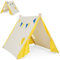 Maxmass Kids Play Tent, Large Children Teepee Tent with Lovely Cute Window & Flags, Indoor Outdoor Toddler Playhouse for Boys Girls