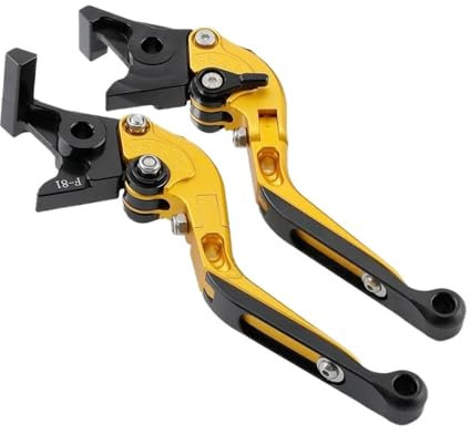PooBa Motorrad Bremshebel Hebel Für Honda Für Forza NSS X-ADV 250 300 350 750 2021 2022 Klapp Bremse Kupplung Hebel Lenker Motorrad Zubehör Bremskupplungshebel Lenker (Color : Gold Black)