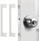 MOSECYOU Outswing Door Latch Guard Plates, Latch Shield, Protector Cover to Block Access to The Door Lock/Deadbolt Latch (7 in. - 2pack)