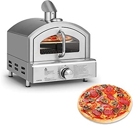 TEmkin Four à Pizza à gaz 3,8 KW, Four à Pizza Barbecue, Pierre à Pizza, Four à Pizza extérieur, barbecues et Fumeurs extérieurs, Bouteille de gaz, Four à Pizza en Pierre