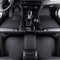 AMALL Auto Fußmatten für Jeep Compass 2.Gen MP 2017 2018 2019 2020, Leder Allwetter Wasserdicht Antirutsch Tragen Teppiche Fussmatten Schutzpolster, Bodenmatten ZubehöR,A/Black