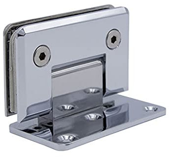 55 * 90mm 304 Charnière De Porte En Verre En Acier Inoxydable À Angle Droit Bord Biseauté 90 Degrés Simple Côté Porte En Verre Pince Hôtel Salle De Douche Matériel (Color : 304 Stainless Steel Wire D