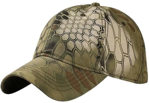 Ardorion Camouflage Army Cap Baumwolle Baseball Cap Militärcap Schirmmützen Herren Outdoor Camouflage Hut Sport Military Hut Schiebermütze (DE/NL/SE/PL, Alphanumerisch, Einheitsgröße, D)