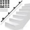 handlauf Edelstahl aussen Hochwertiger PVC-Handlauf für Treppen und Geländer 40x8mm – Rolle (schwarz 10m)