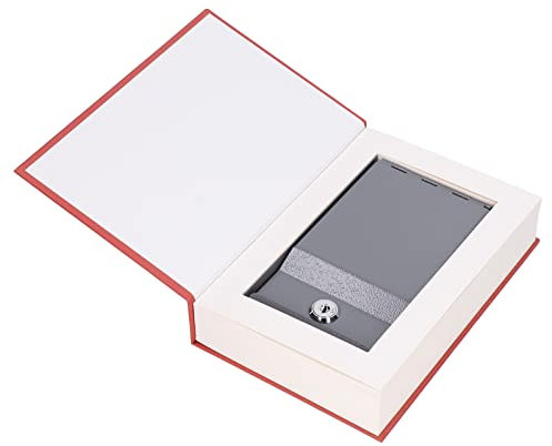 Umleitungs-Buchtresor aus Metall, Umleitungs-Büchertresor, Buch-Safe, Spardose, Buch-Safe, Lebensechte Buch-Geld-Münzbox mit Schlüsselschloss für Schmuck, Bargeld, Kreditkarten