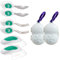 Twin-Pack of The doddl 3-Piece Knife, Spoon and Fork Set & Cutlery Case - Learn to use Toddler Cutlery in Minutes, 1 Year Old & up, Baby-Led Weaning Supplies. 2 x Cutlery Sets & 2 x Cases
