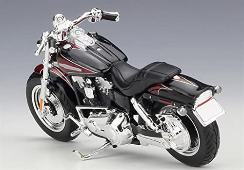 HFMXZHI Modello in Scala di Moto 1:18 per Harley per Davidson 2009 Moto Diecast Model Nero