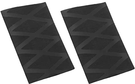 Naroote Tennisschläger-Griffband, Tennis-Griffband, Anti-Rutsch-Muster, Schlauch, 2 Stück, 8,9 X 6,1 Cm, Polyolefin, Wärmeschrumpfbare Tennisschläger-Grifffolie für Tischtennisschläger,