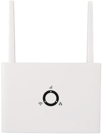 4G-LTE-Router, 300-Mbit/s-Router,Unterstützt 16 Benutzer, Zwei Externe Antennen mit Hoher Verstärkung, 4G-Antenne und Wi-Fi-Antenne, mit RJ45-LAN-Anschluss und SIM-Kartensteckplatz