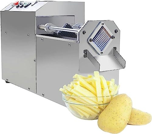 Coupe de frites électrique commerciale 400W, coupe-légumes et pommes de terre de qualité Machine de découpe multifonction en acier inoxydable