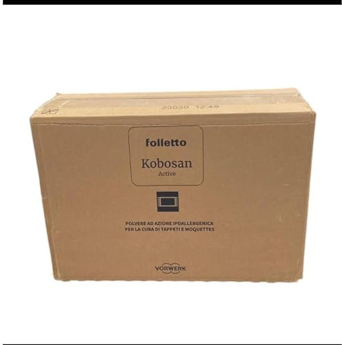 Folletto Kobosan Active, Polvere ad Azione Ipoallergenica per la Cura di Tappeti e Moquettes